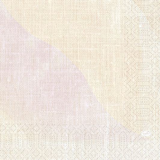 Ein strukturierter Hintergrund mit einem gewebten, leinenähnlichen Muster in Beige und Hellviolett erinnert an die Zelltuchservietten 33 x 33 cm 3lagig Serenity (Packung 50) der Duni GmbH, mit schwach sichtbarem "DUKT" in der rechten unteren Ecke.