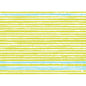 A pattern of horizontal yellow and light blue hand-drawn lines on white, inspired by Elise Stripes for Dunicel sets 30x40 cm, pack (100 pieces), by Duni GmbH.