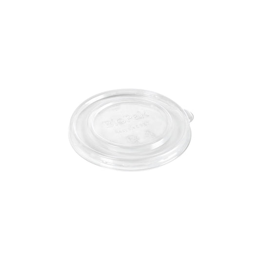Der Deckel Karton Ronda SHORT rPET Transparent 480 ml von Duni GmbH aus transparentem Kunststoff mit kleinem Tab eignet sich ideal für Lebensmittelverpackungen und zeigt geprägte Material- sowie Markeninfos. Packung: 25 Stück.