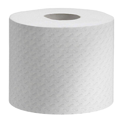 A single roll of Kleenex® toilet paper from Kimberly-Clark GmbH with 160 sheets and a textured, wavy surface, depicted on a solid white background.
