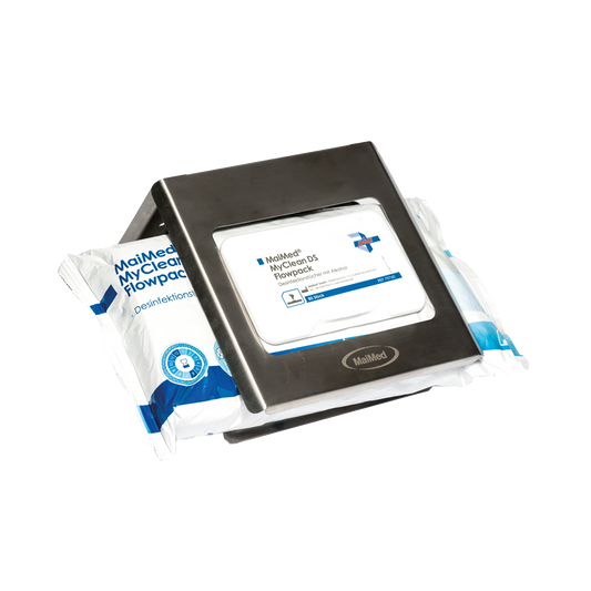 MaiMed flowpack holder made of stainless steel for wall mounting | Pack (1 piece)