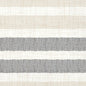The Zellt.-Serv. 40, 3-ply, 1/4 Rigato in black from Duni GmbH features alternating beige, white, and black stripes with a textured grid look - ideal for elegant table decorations or as the perfect complement to black napkins. Pack of 250 napkins.