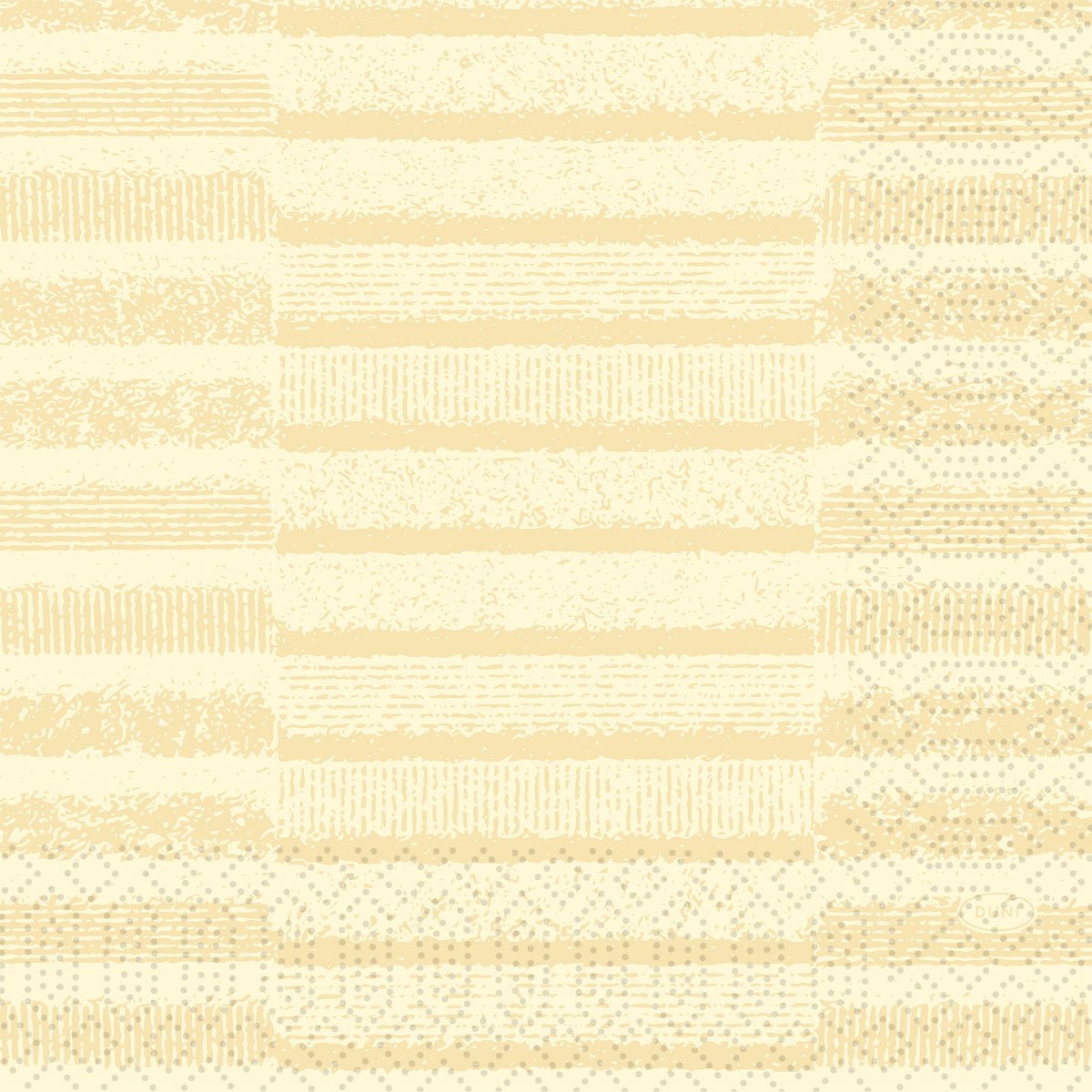 A grid of beige lines and dots on a light cream-colored background provides structure - perfect for elegant settings like the Duni GmbH Zellt. Napkins 33x33 cm, 3-ply, cream-colored | Pack (50 napkins).