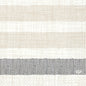 A grid of small dots forms three horizontal stripes - two in light beige, one in dark gray - on these high-quality cell. napkins 33 3-ply 1/4 Rigato, black napkins from Duni GmbH (250 pack). The DUNI logo is located at the bottom right.