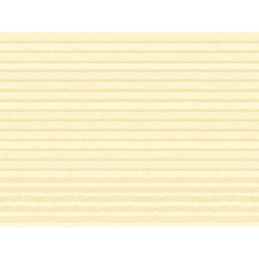Ein nahtloses Muster aus horizontalen beigen und hellgelben Streifen auf Weiß, inspiriert von der Tessuto-Creme 57084 | Packung (250 Stück) der Duni GmbH, zeichnet sich durch eine subtile Struktur und gleichmäßig verteilte Linien für einen weichen, neutralen Look aus.