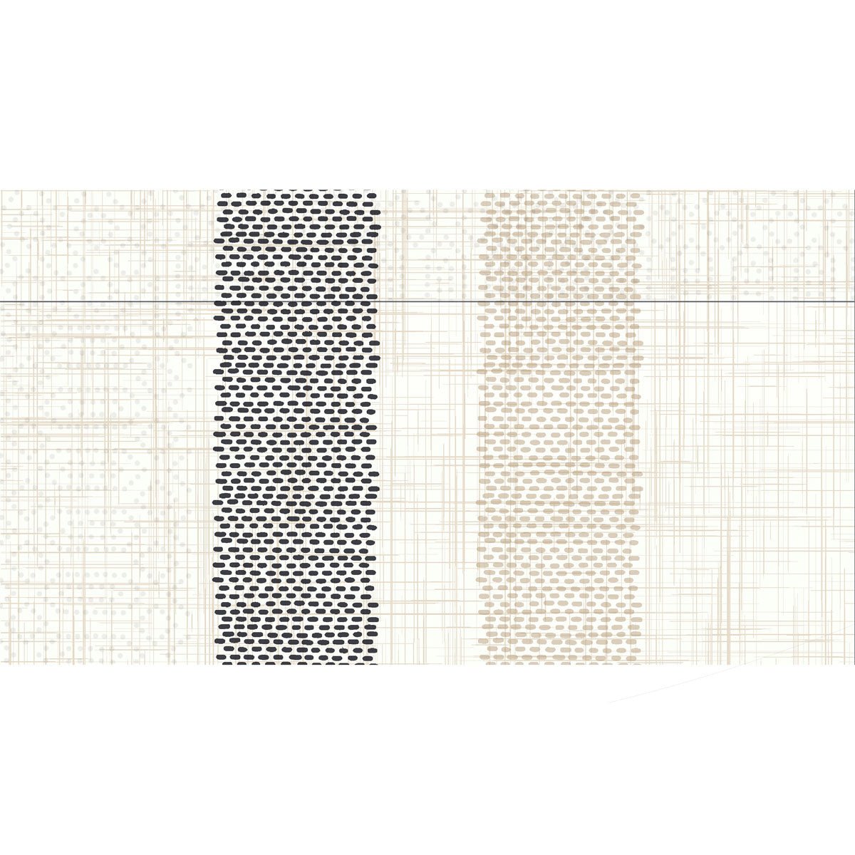 A grid background with two vertical columns of dots; the left column, created with Rigato black 57070 by Duni GmbH, shows dense, dark dots, while the right column has lighter, more spaced-out dots. Thin grid lines intersect at an angle.