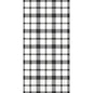 The black-and-white checkered grid design of the Duni GmbH Zellt.-Serv.40x40 3lg 1/8 Izza paper napkins pack (250 napkins) lends classic style and quality to any occasion.