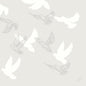 Soft Wings Bio-Dunisoft napkins 40x40 cm by Duni GmbH feature elegant bird motifs on a light gray background. Each pack contains 60 soft paper napkins, ideal for adding a touch of sophistication to any set table.