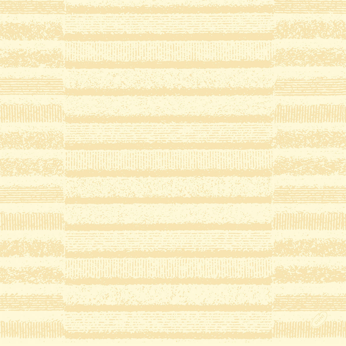 Mit ihren horizontalen beigen Streifen mit strukturierten Rändern auf einem hellen cremefarbenen Hintergrund verleihen die Tessuto cream 62133 Servietten von Duni GmbH (Packung mit 60 Servietten) jedem gedeckten Tisch Eleganz.