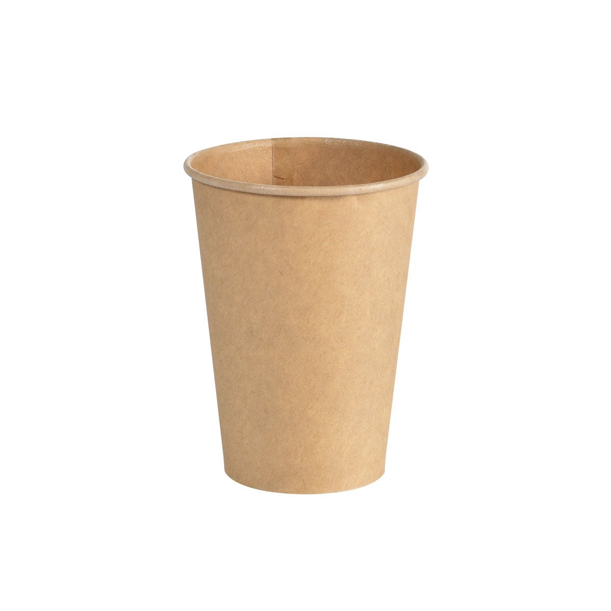 A cup for donors 210ml, PAP/WBC brown by Duni GmbH (pack of 50 pieces) stands upright against a white background.