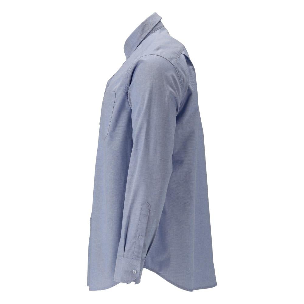 Shirt, classic fit, stretch, light blue