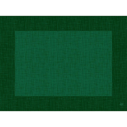 Ein quadratisches grünes Linnea-Jägergrün-Muster mit gitterartiger Struktur, das sich durch eine hellere Mitte und einen dunkleren Rand auszeichnet - ideal für umweltfreundliche Bio-Dunicel-Sets 30x40 (100 Stück) von Duni GmbH.