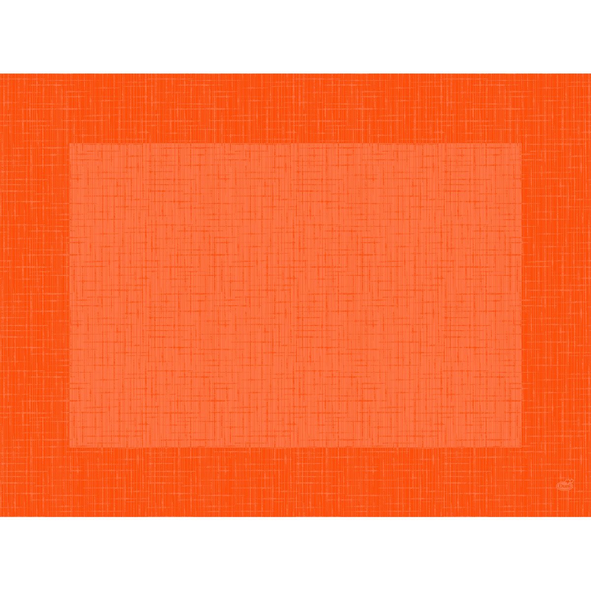 A rectangular image with a grid-like pattern reflects the Bio-Dunicel-Set 30x40 Linnea, orange from Duni GmbH-high-quality, biodegradable placemats with a bright center and dark border, perfect for stylish table decoration.