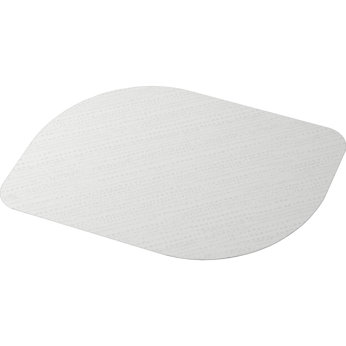 Abgebildet ist ein einzelnes Bio-Dunicel-Set 28x38cm Stucco weiss Klebepflaster der Duni GmbH mit seiner weissen, strukturierten Oberfläche auf einfarbig weissem Hintergrund. Die Packung enthält 100 Stück.