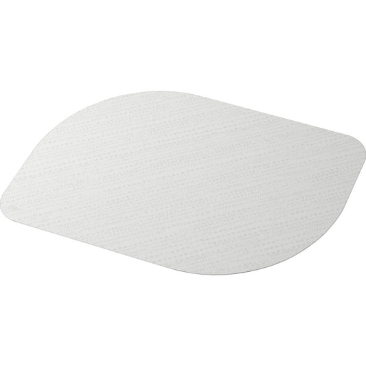 Abgebildet ist ein einzelnes Bio-Dunicel-Set 28x38cm Stucco weiss Klebepflaster der Duni GmbH mit seiner weissen, strukturierten Oberfläche auf einfarbig weissem Hintergrund. Die Packung enthält 100 Stück.