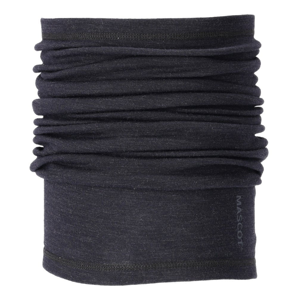 Neck warmer, wool neck warmer Multisafe size ONE, black-blue | Pack (1 piece)