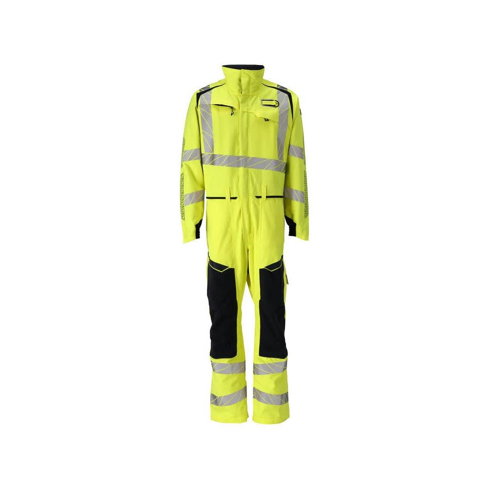Overall, knee pockets, stretch inserts combination Multisafe, hi-vis yellow/black-blue