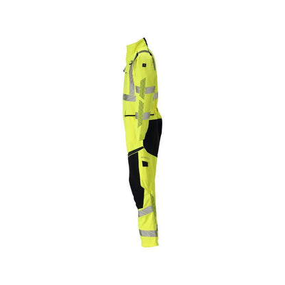 Overall, knee pockets, stretch inserts combination Multisafe, hi-vis yellow/black-blue