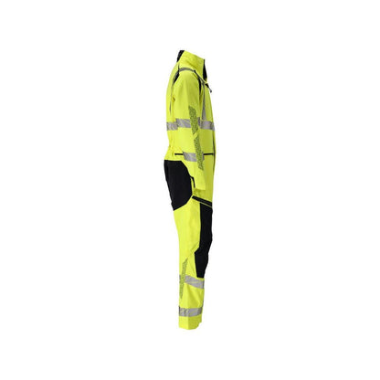 Overall, knee pockets, stretch inserts combination Multisafe, hi-vis yellow/black-blue