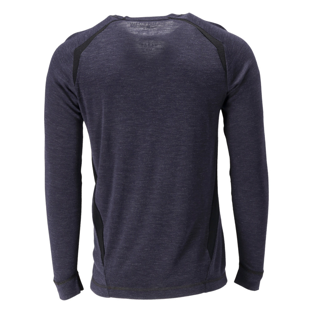 Functional undershirt, wool undershirt Multisafe, black-blue