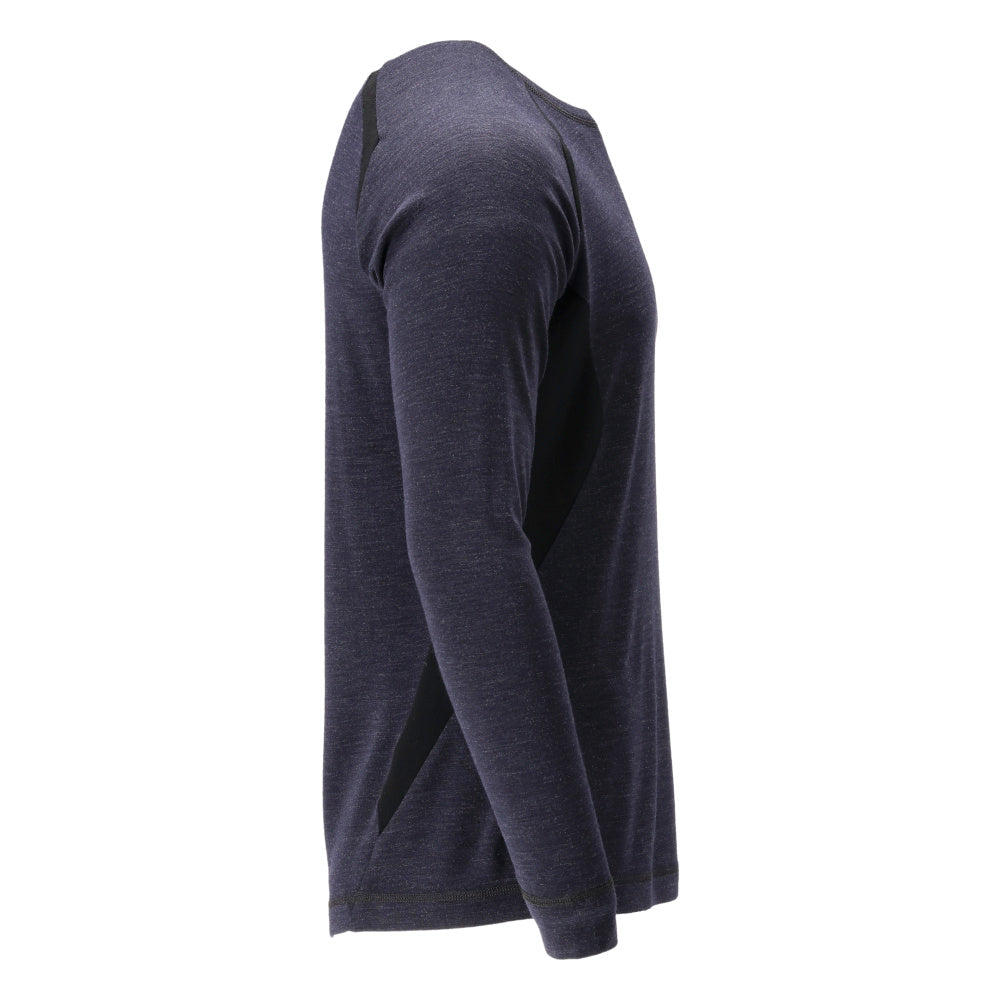 Functional undershirt, wool undershirt Multisafe, black-blue