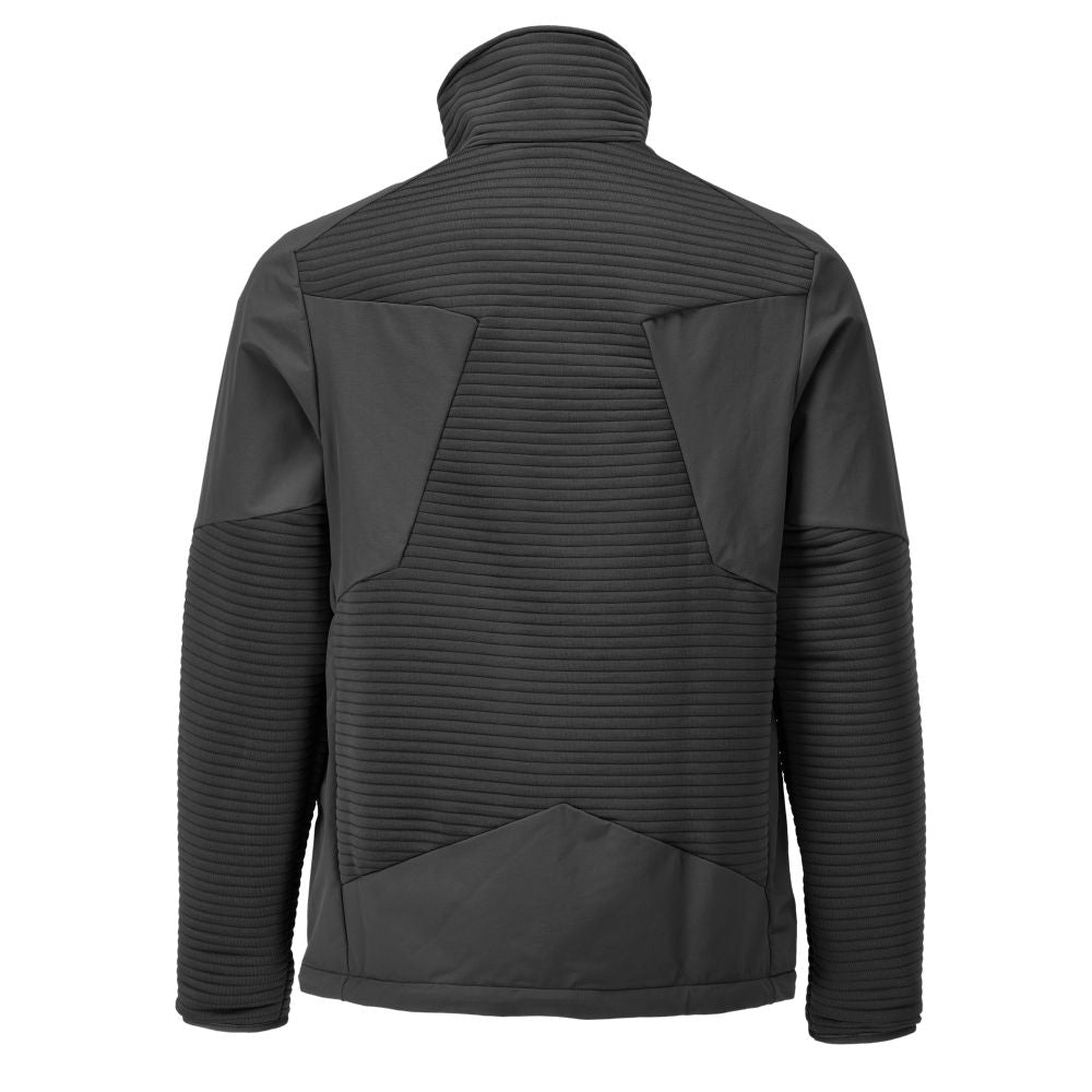 Fleece sweater, short zip, microfleece jacket lining