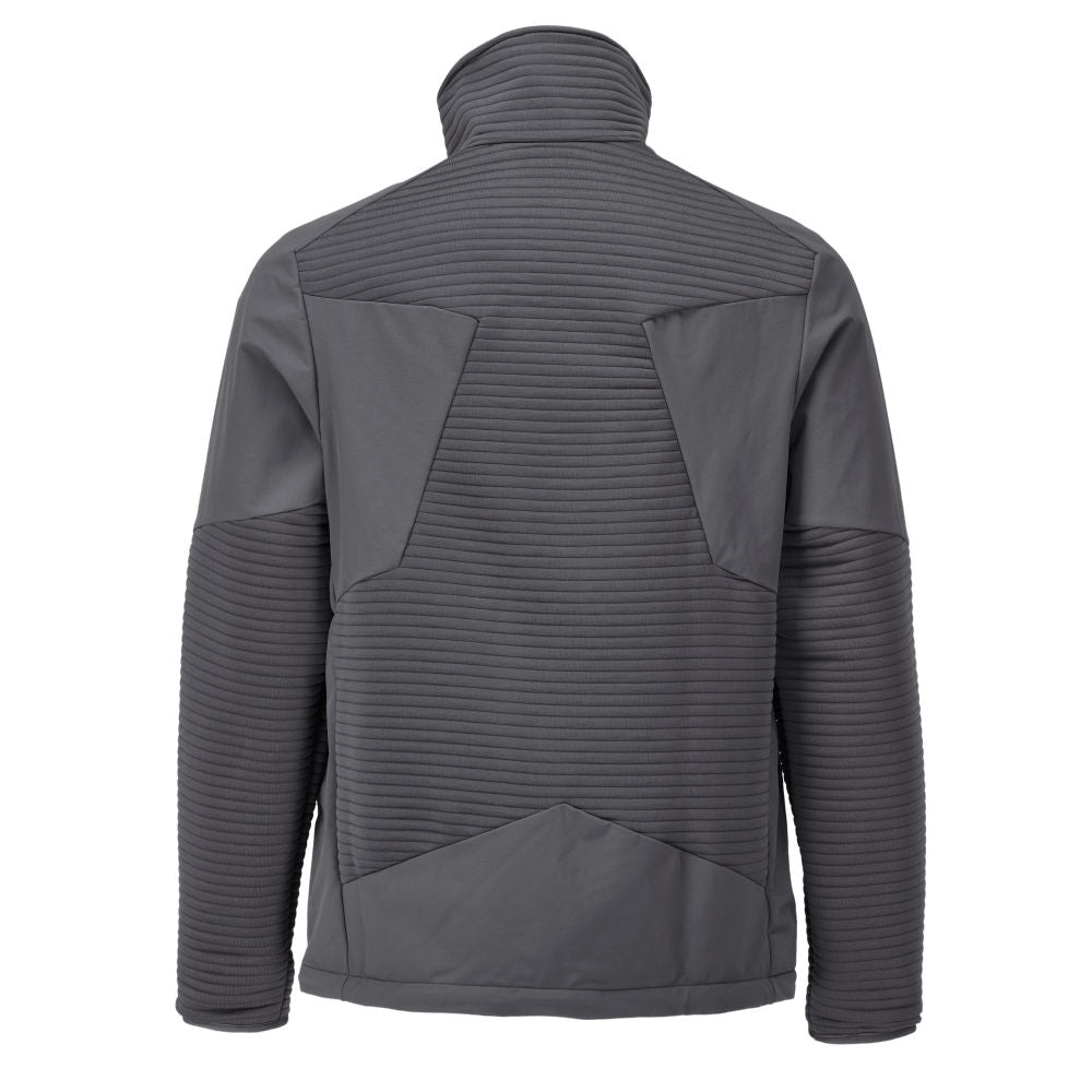 Fleece sweater, short zip, microfleece jacket lining