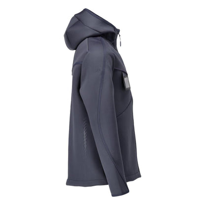 Soft shell jacket, hood, modern fit soft shell jacket