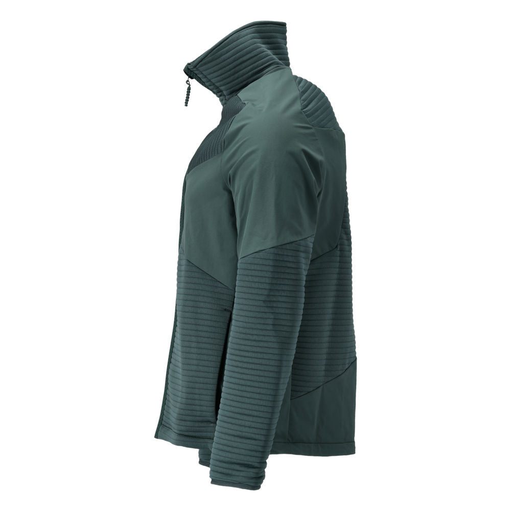 Fleece sweater with zip, microfleece jacket lining