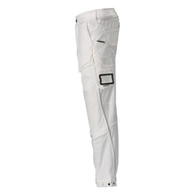 Trousers, knee pockets, stretch, light trousers, white