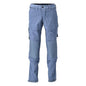 Trousers, knee pockets, stretch, light trousers, stone blue
