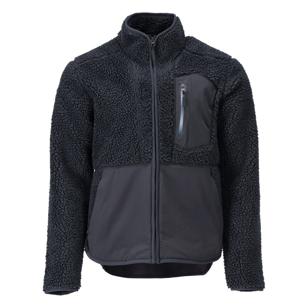 Fiber fur jacket with zipper Fiber fur jacket