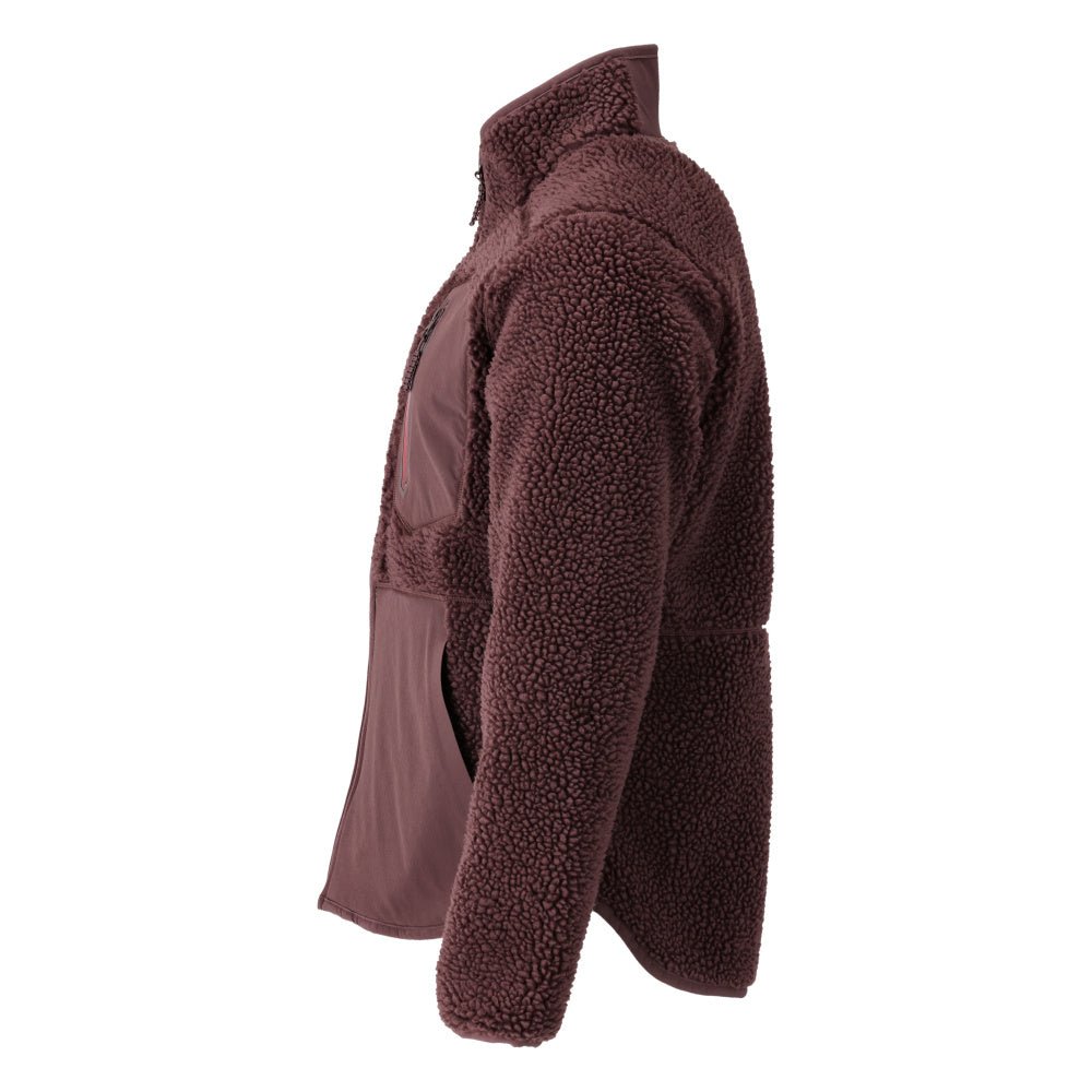 Fiber fur jacket with zipper Fiber fur jacket
