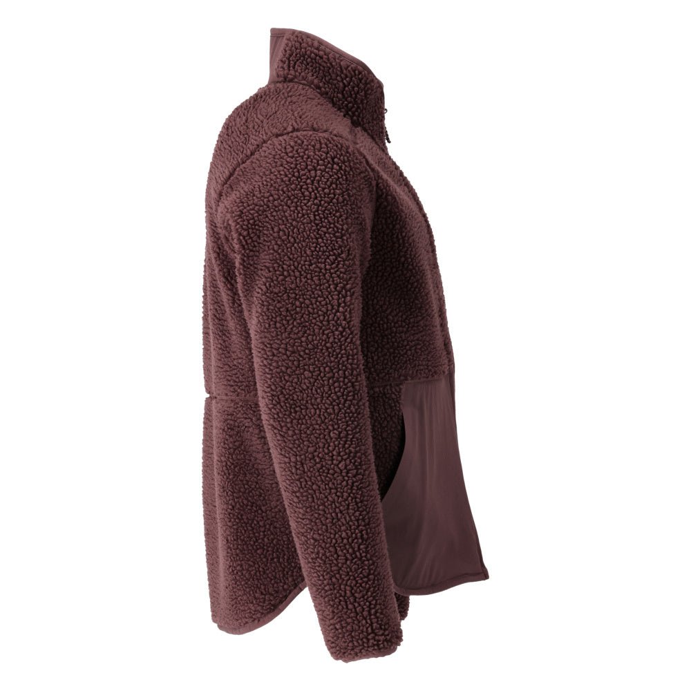 Fiber fur jacket with zipper Fiber fur jacket