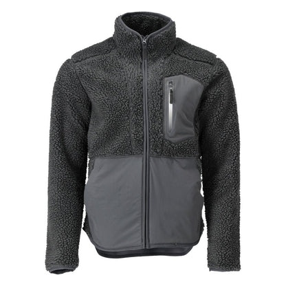 Fiber fur jacket with zipper Fiber fur jacket