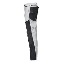 Trousers with knee pockets, ULTIMATE STRETCH trousers, white/anthracite grey