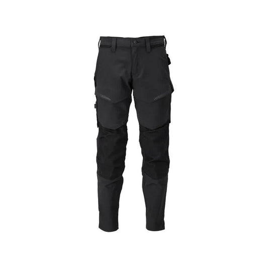 Pants with knee pockets, ULTIMATE STRETCH pants, black