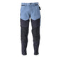 Pants with knee pockets, ULTIMATE STRETCH pants, stone blue/black-blue