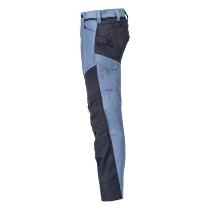 Trousers with knee pockets trousers, stone blue/black-blue