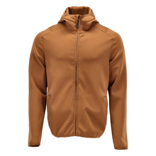 Fleece sweater, hood, zip microfleece jacket, nut brown