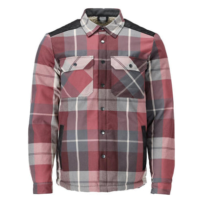 Shirt, checked, fiber fur lining, thermal shirt