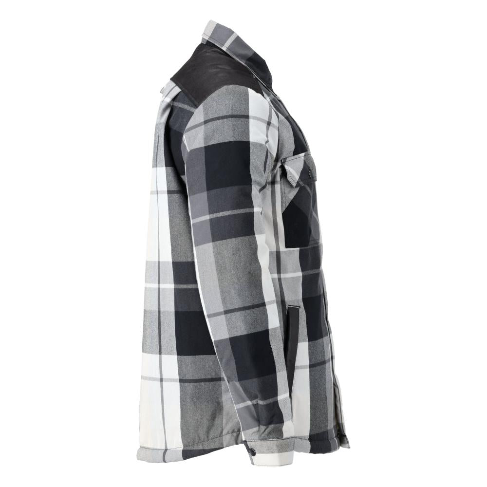 Shirt, checked, fiber fur lining, thermal shirt