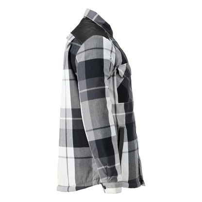 Shirt, checked, fiber fur lining, thermal shirt