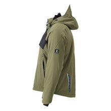 Winter jacket with CLIMASCOT®, waterproof winter jacket, moss green/black