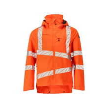 Hard shell jacket with light lining jacket, hi-vis orange