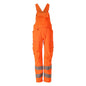 Dungarees, knee pockets, stretch inserts Dungarees, hi-vis orange