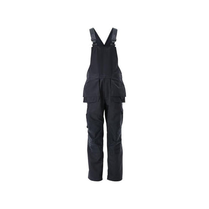 Dungarees, knee pockets, stretch inserts Dungarees, black-blue