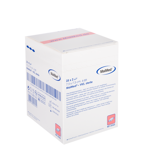 MaiMed-VKS-sterile fleece slit compresses, 25x2 pieces/box