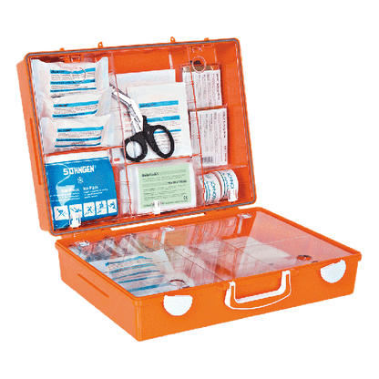 Erste Hilfe-Koffer MT-CD orange mit Füllung Standard DIN13169