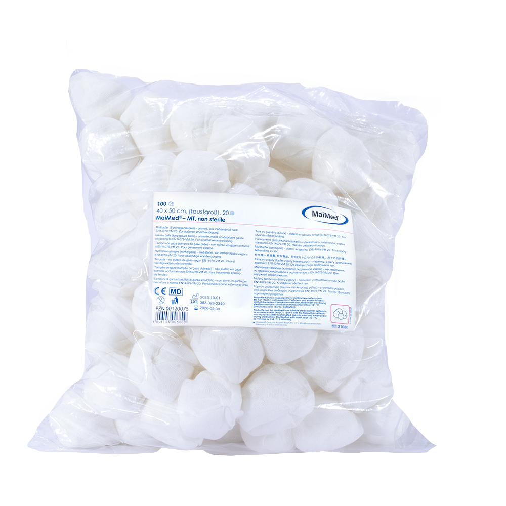 MaiMed-MT-unsterile gauze swabs, 500 pieces/foil bag